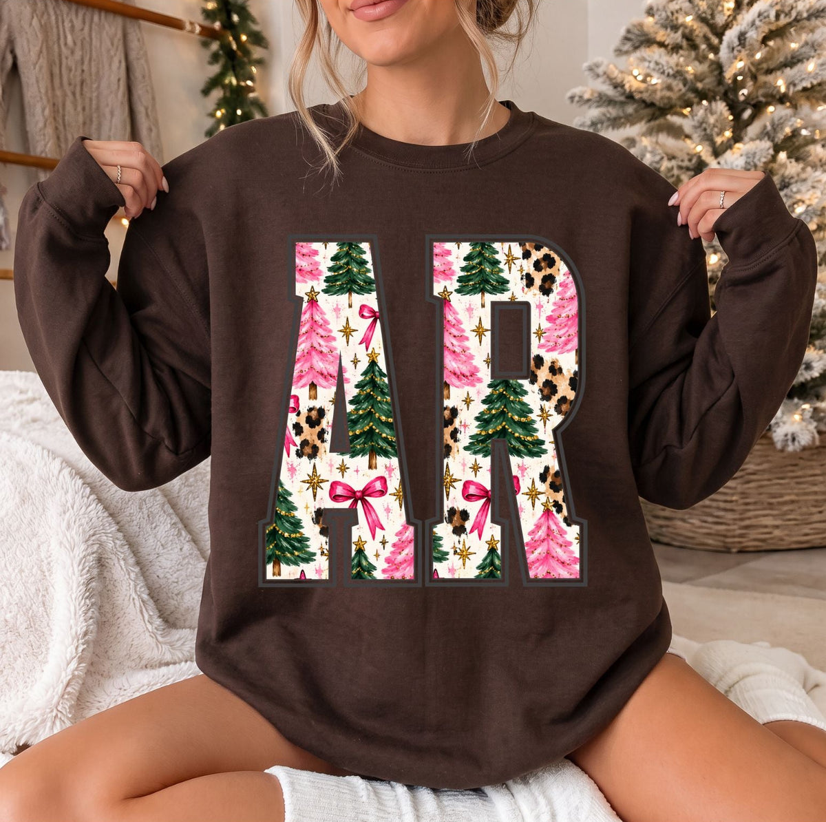 AR Pink Christmas Sweatshirt