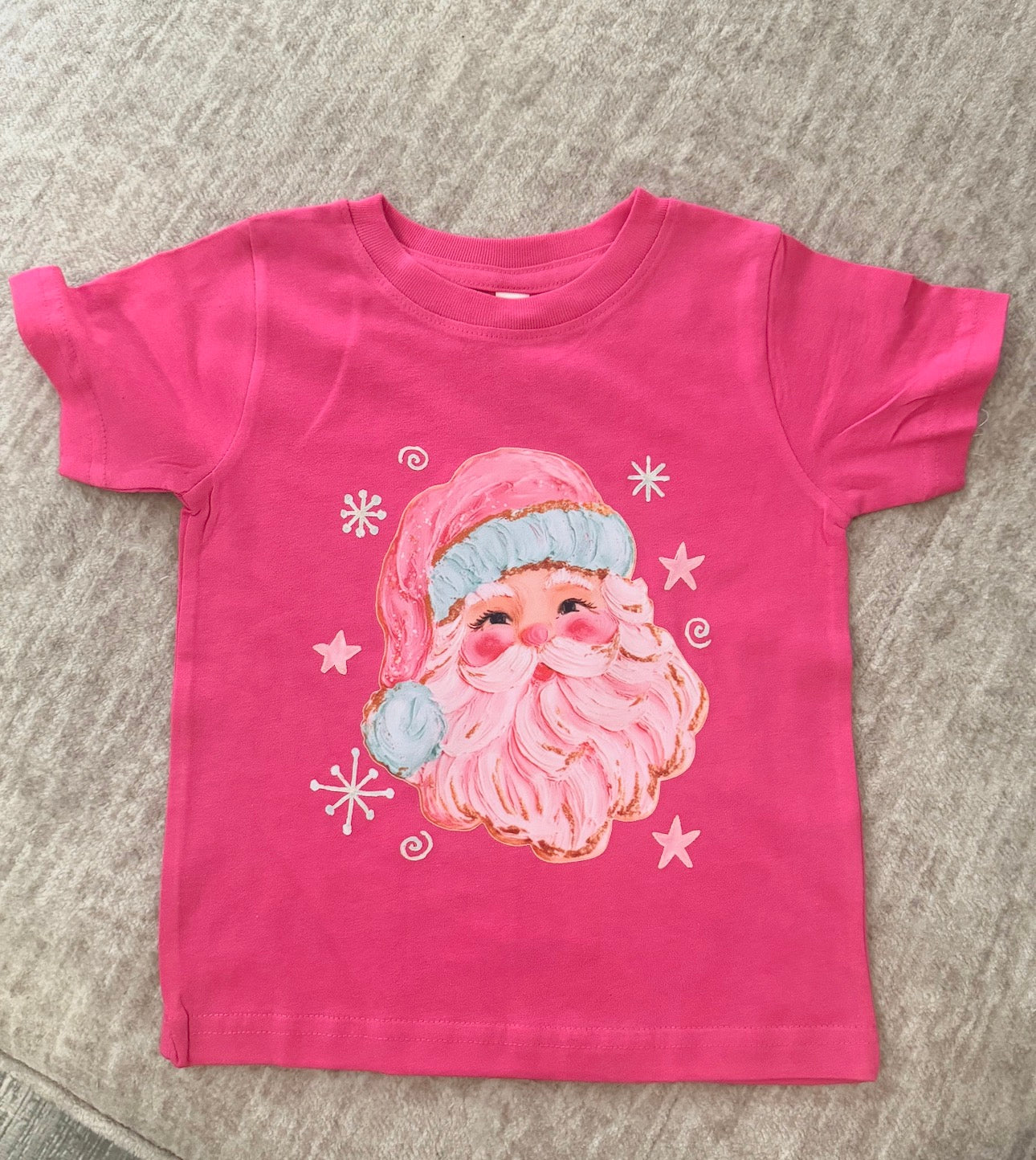 Pink Santa Toddler Tee