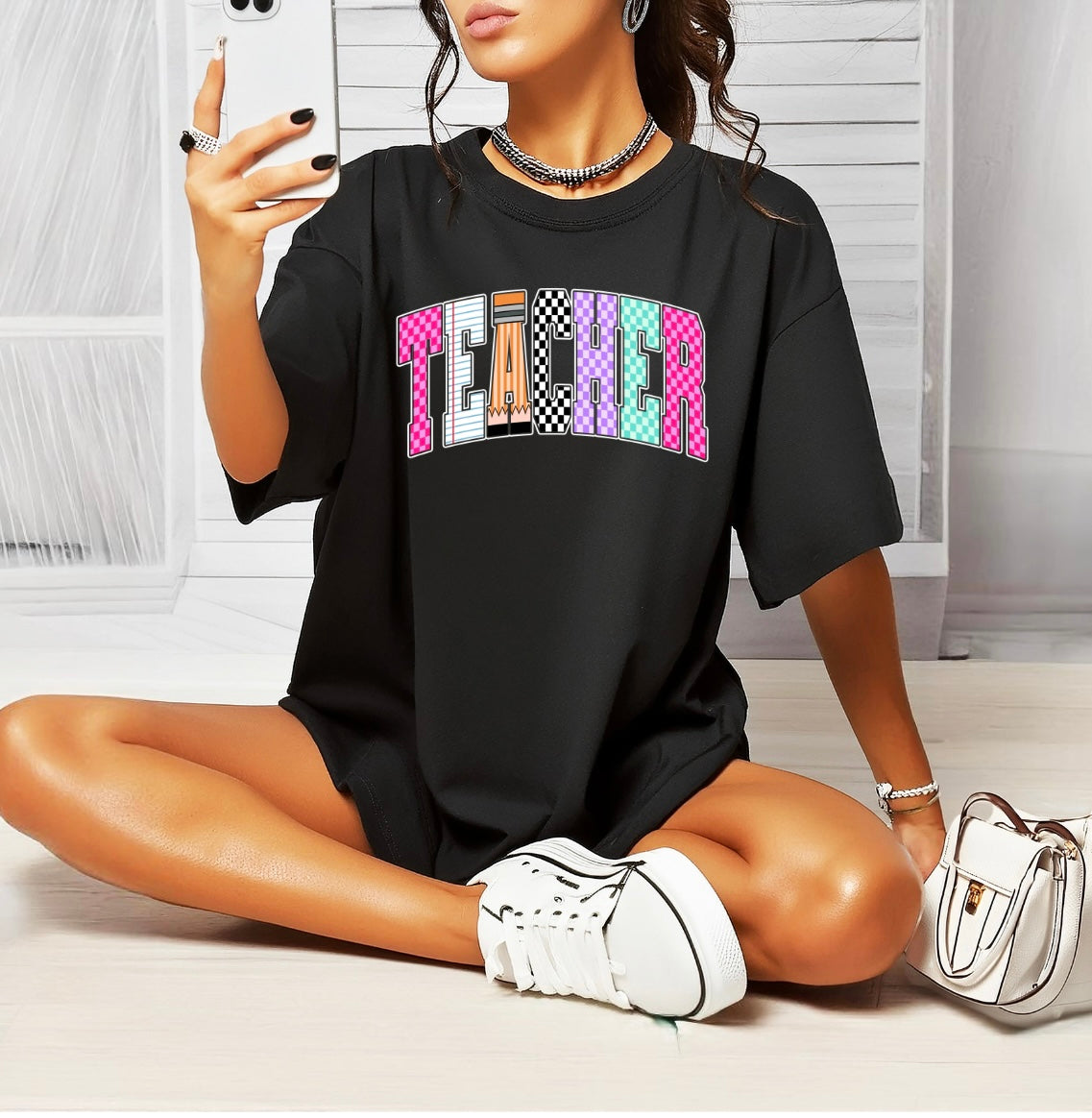 Retro Teacher Tee