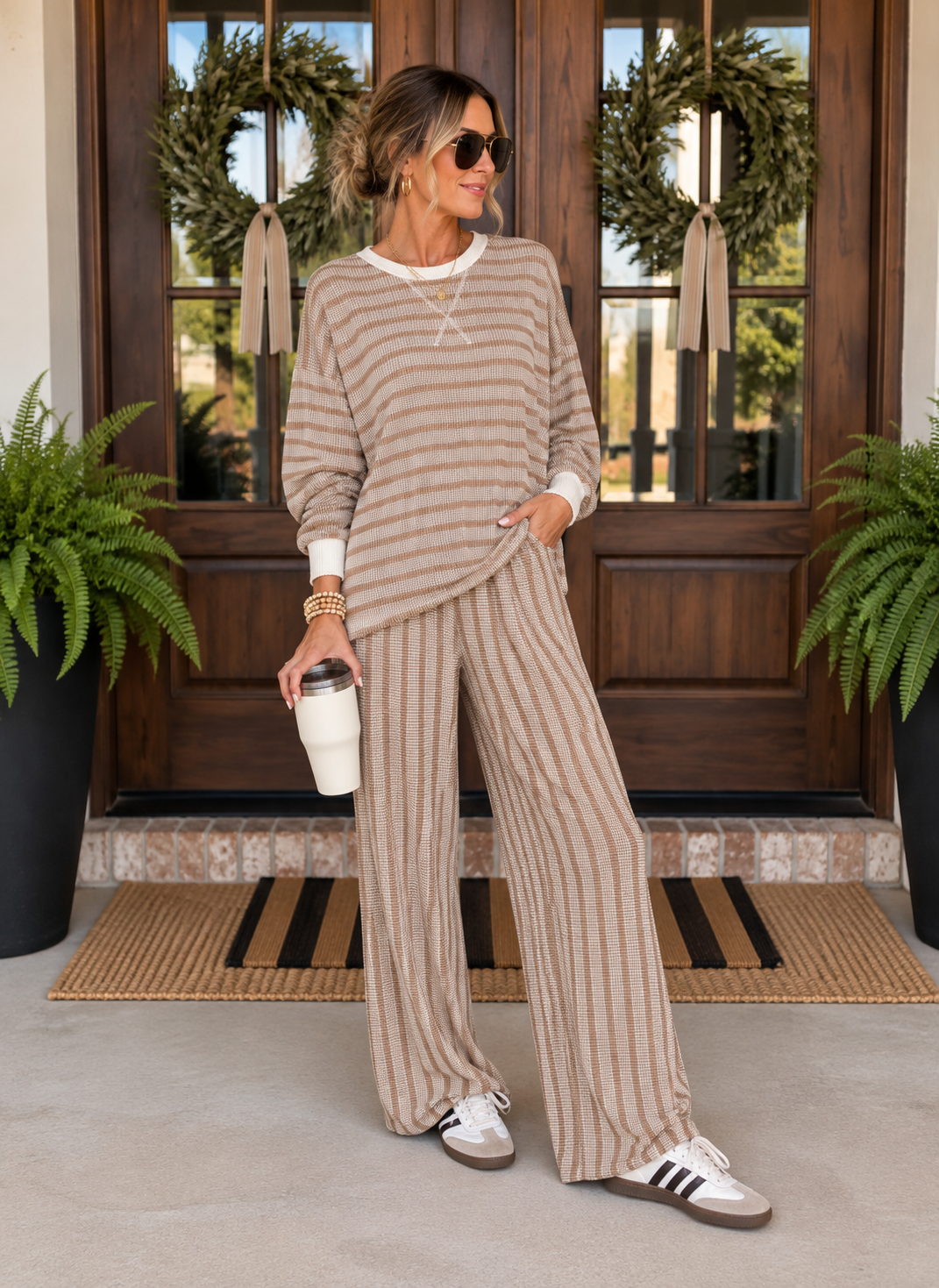 Lazy Days Ribbed Set