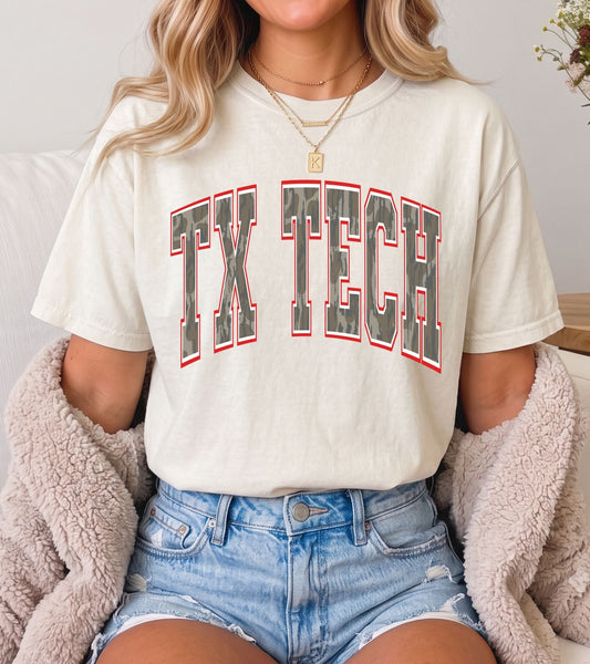 Texas Tech Camo Tee
