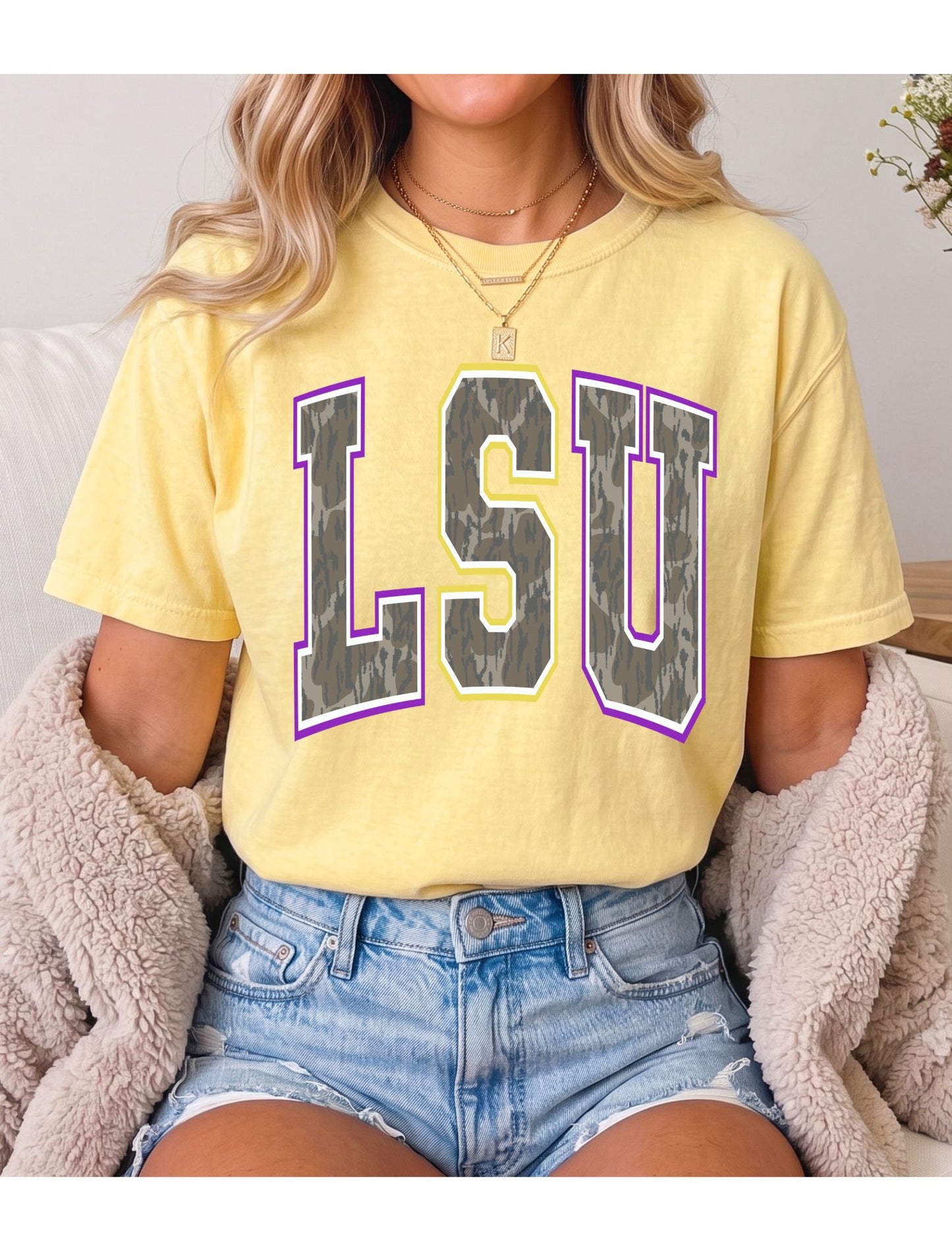 LSU Bottomland Camo Tee