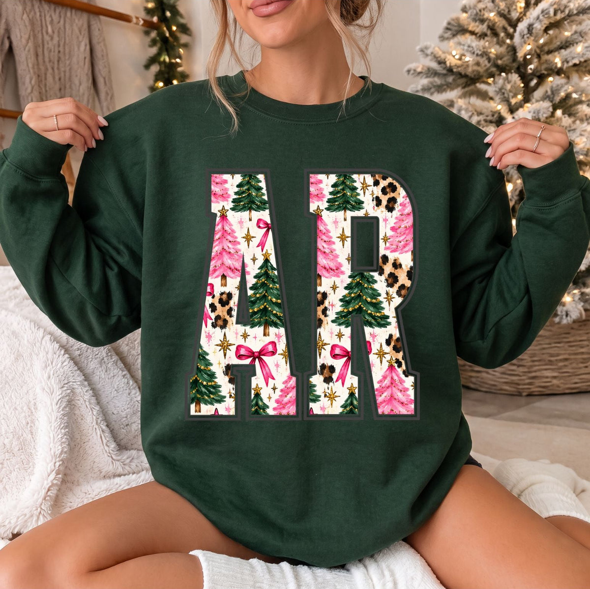 AR Pink Christmas Sweatshirt