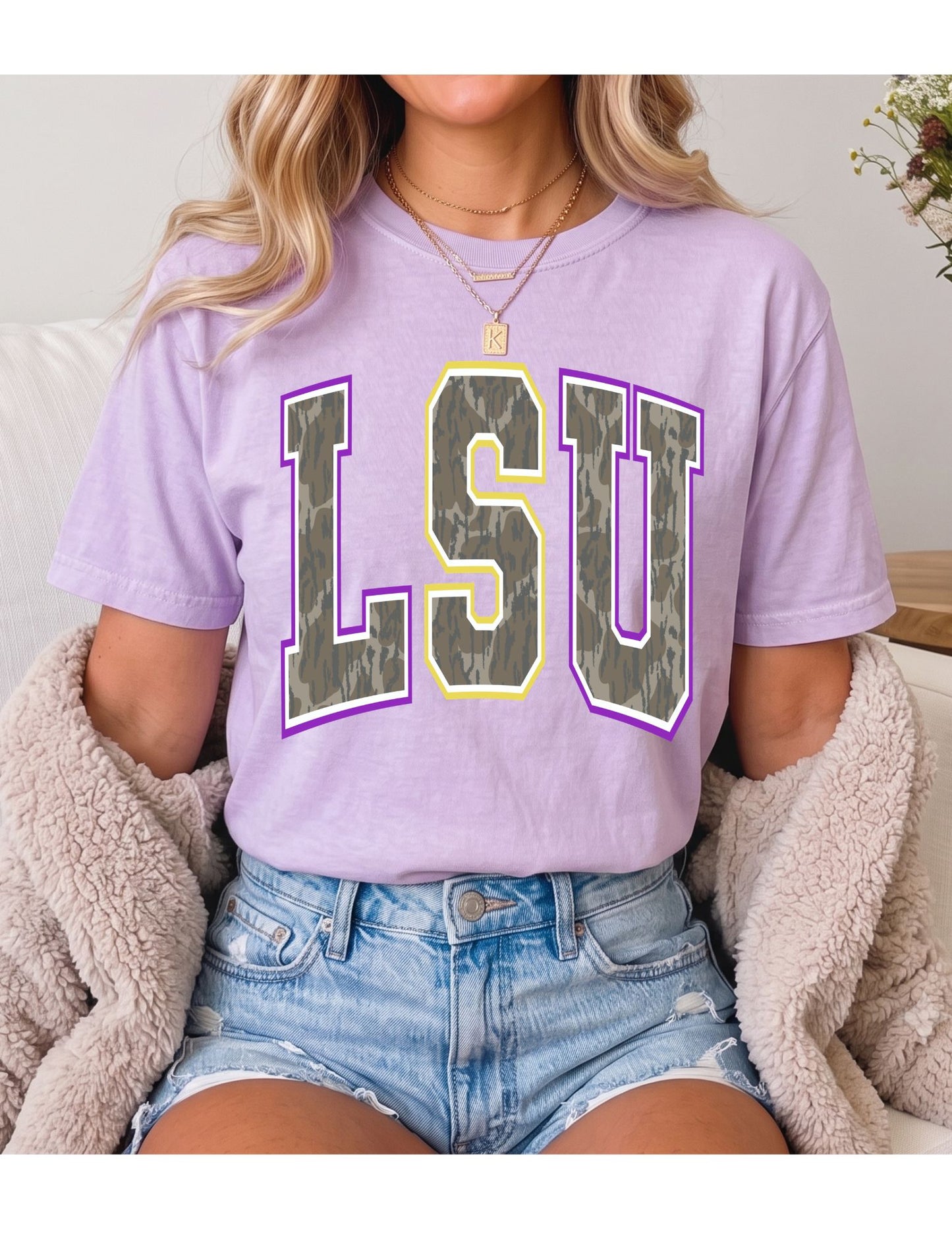 LSU Bottomland Camo Tee