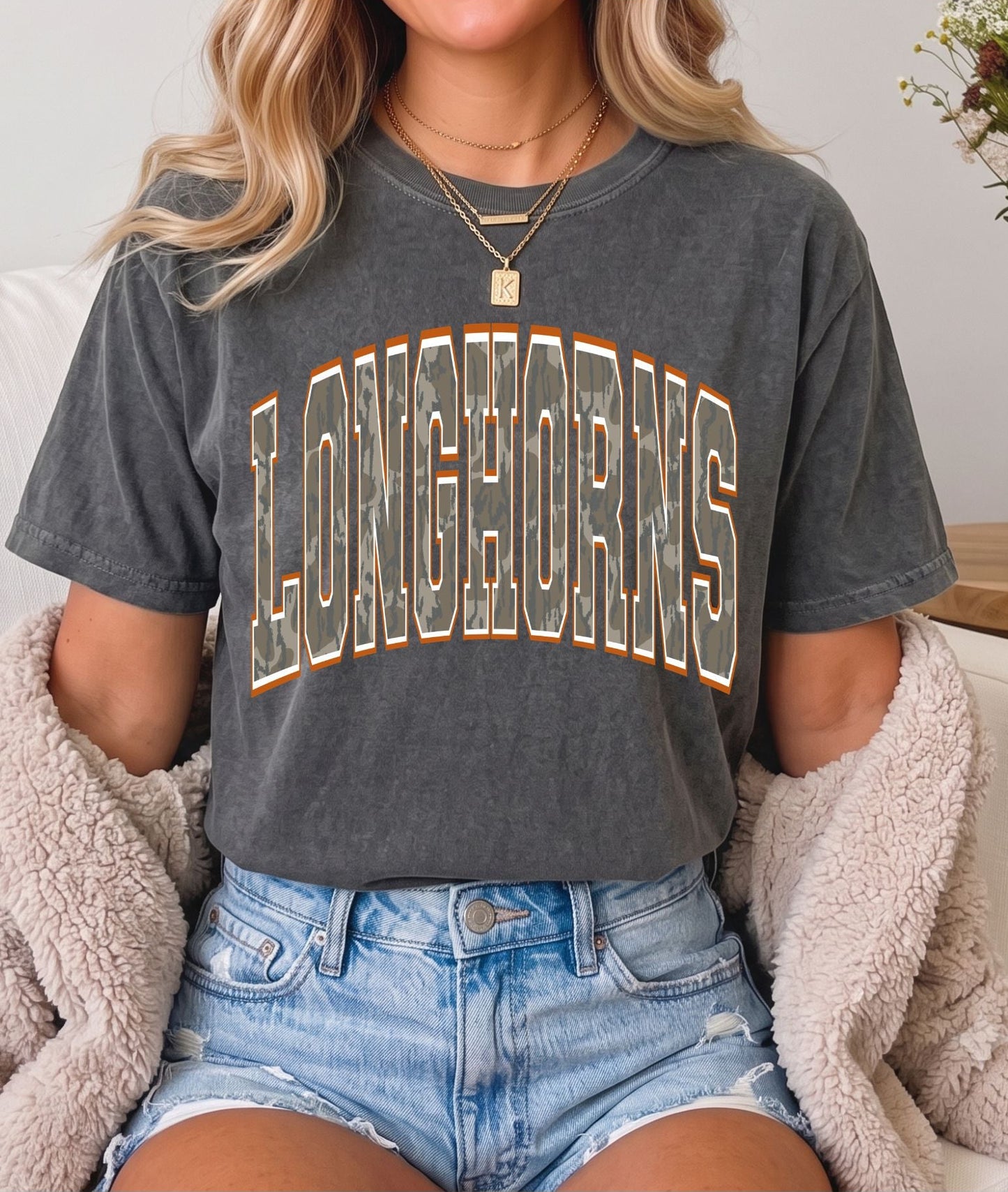 Longhorns Camo Tee