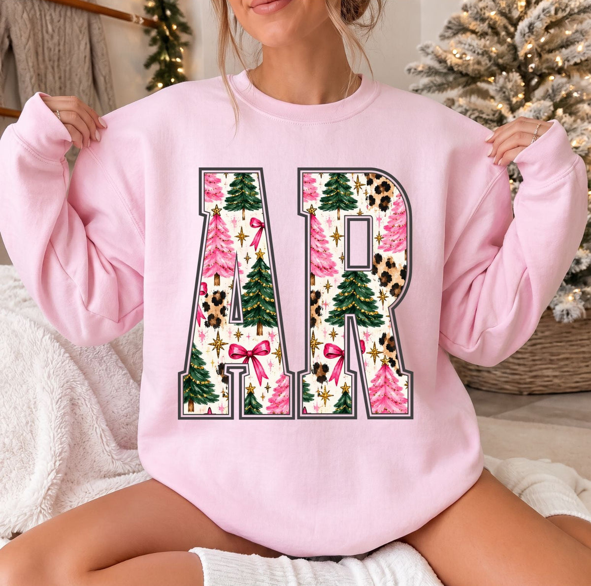 AR Pink Christmas Sweatshirt