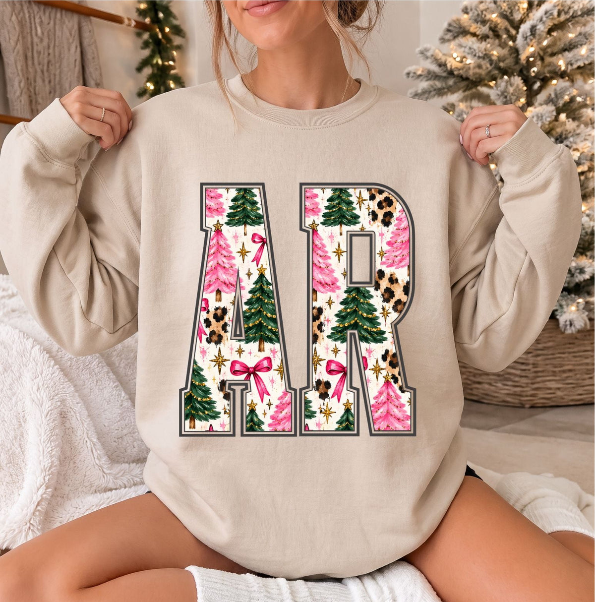 AR Pink Christmas Sweatshirt