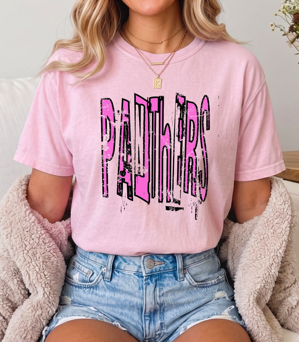 Panthers Magazine Distressed Pink Out