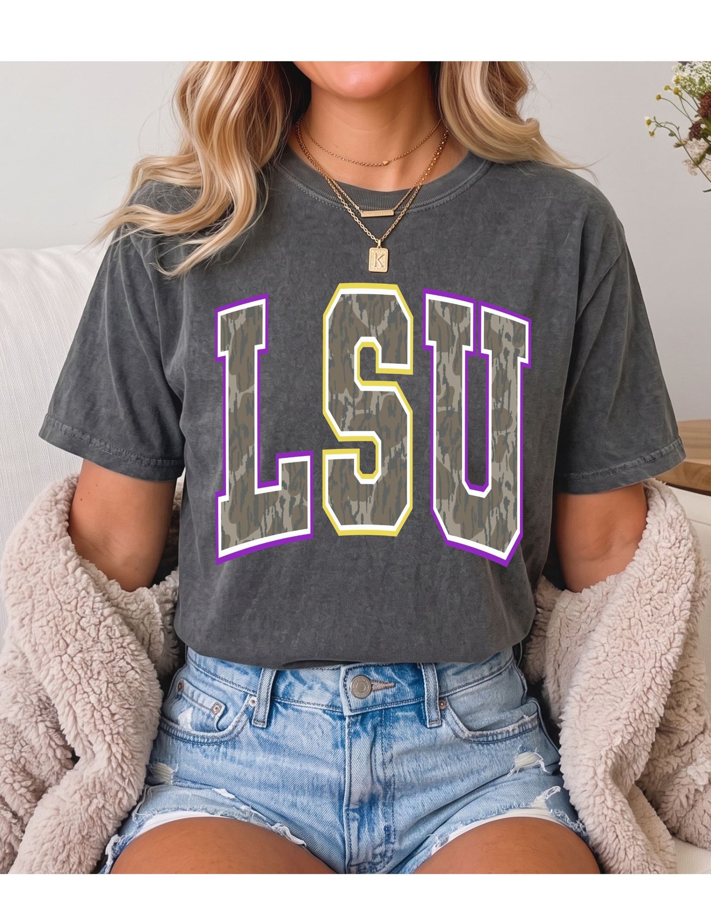 LSU Bottomland Camo Tee