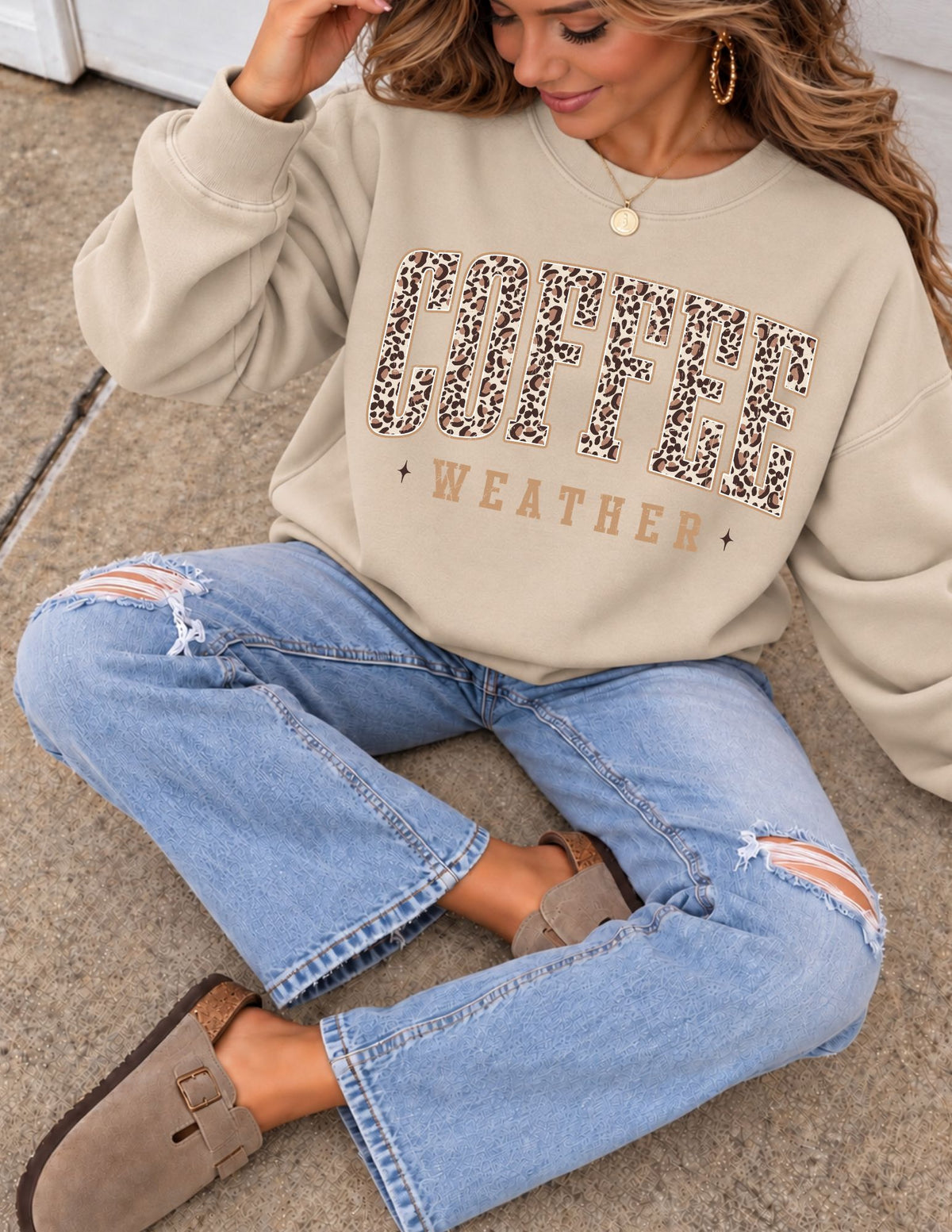 Coffee Weather Crewneck Sweatshirt