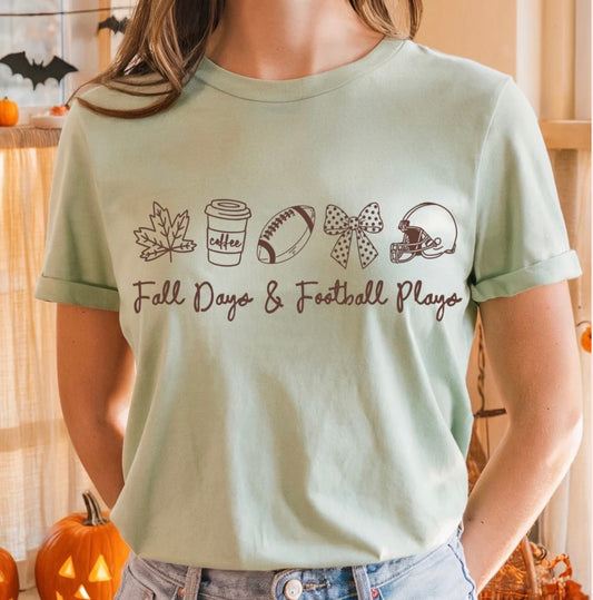 Fall Days & Football Plays Tee