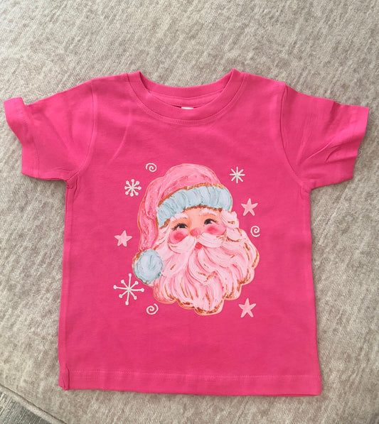 Pink Santa Toddler Tee