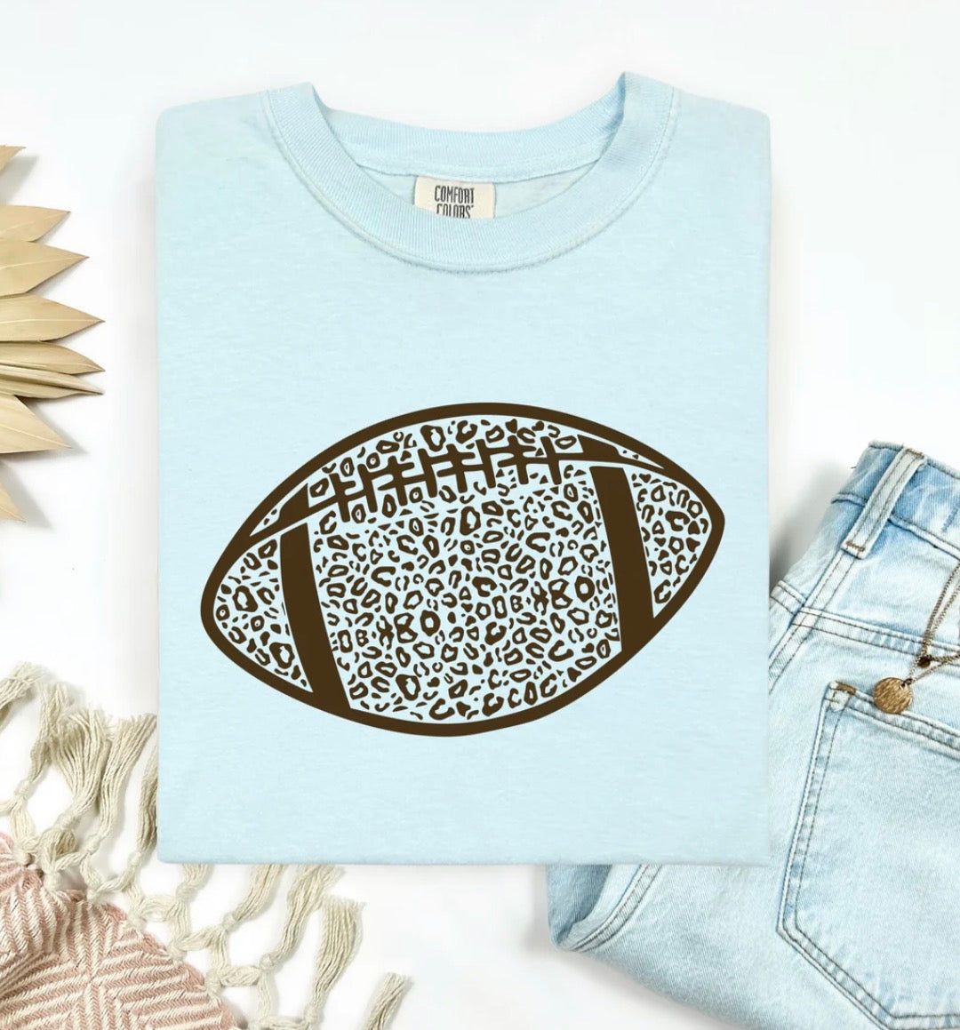 Leopard Football Tee