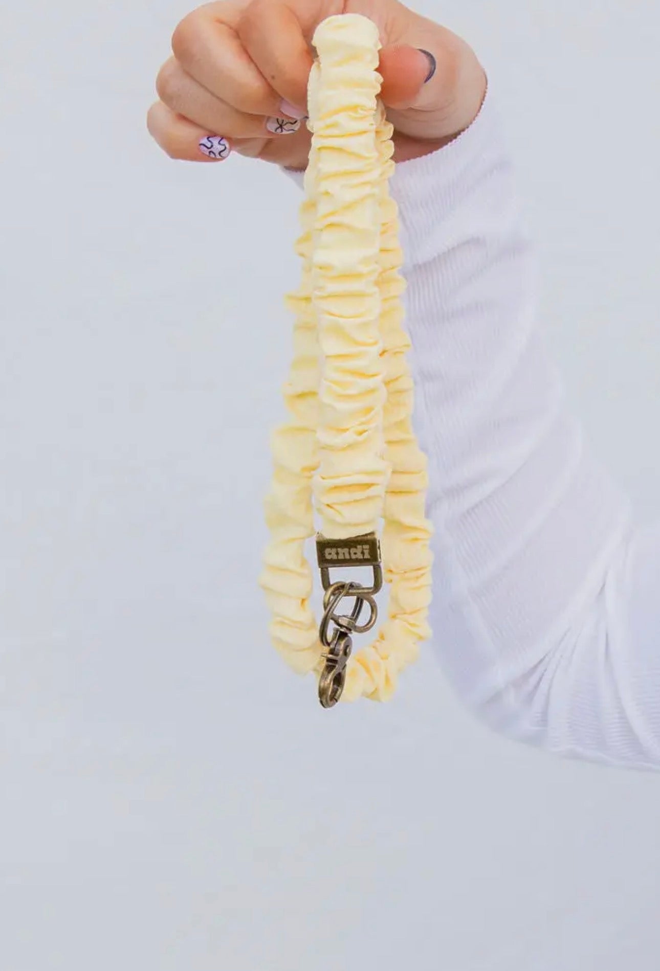 Butter Yellow Scrunchie Lanyard