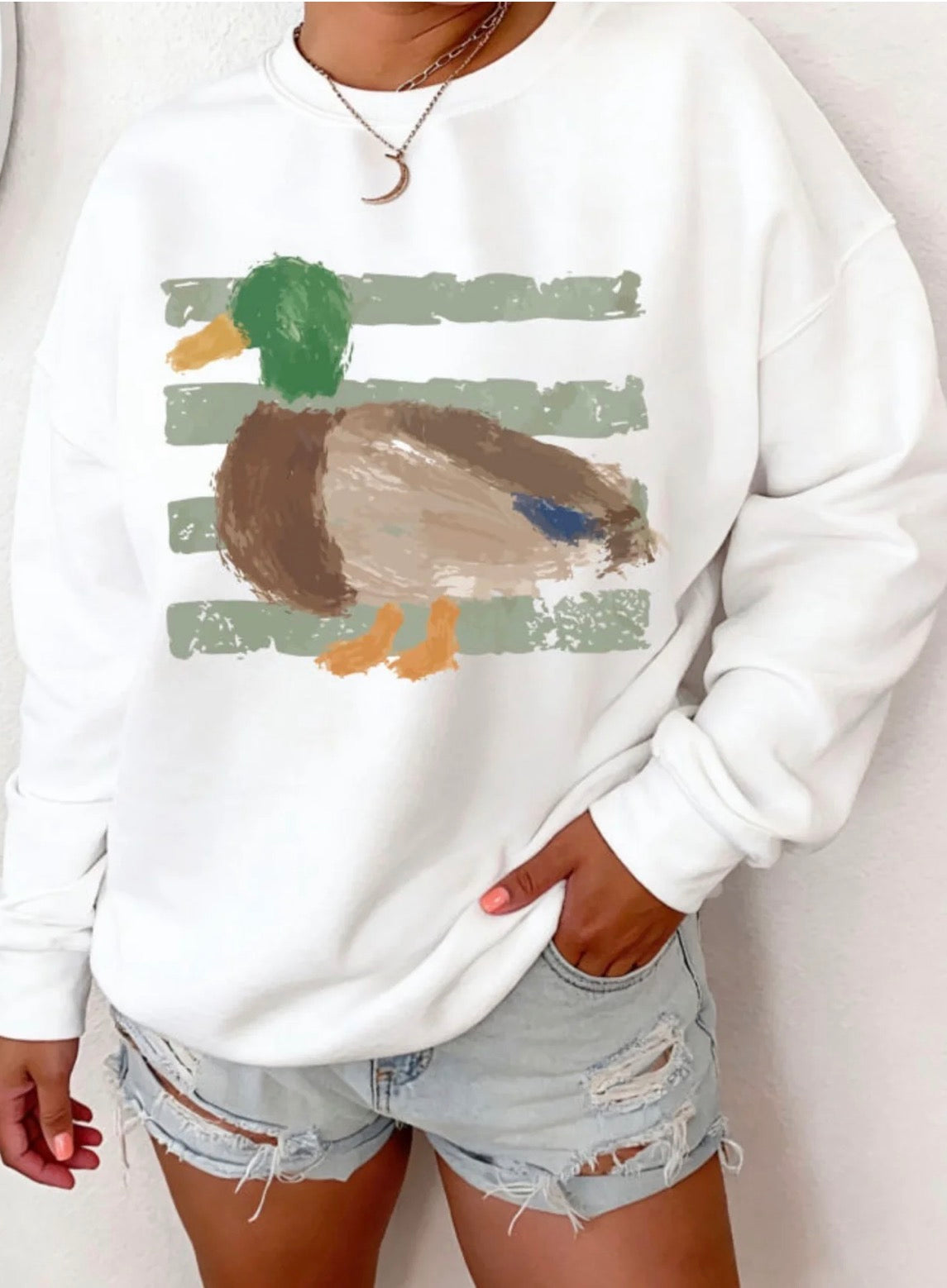 Vintage Retro Mallard Duck Graphic