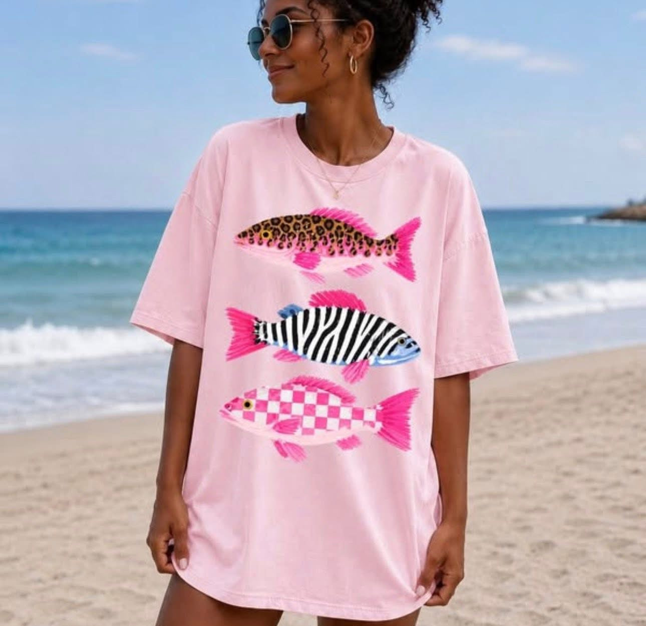 Patterned Fish Trio
