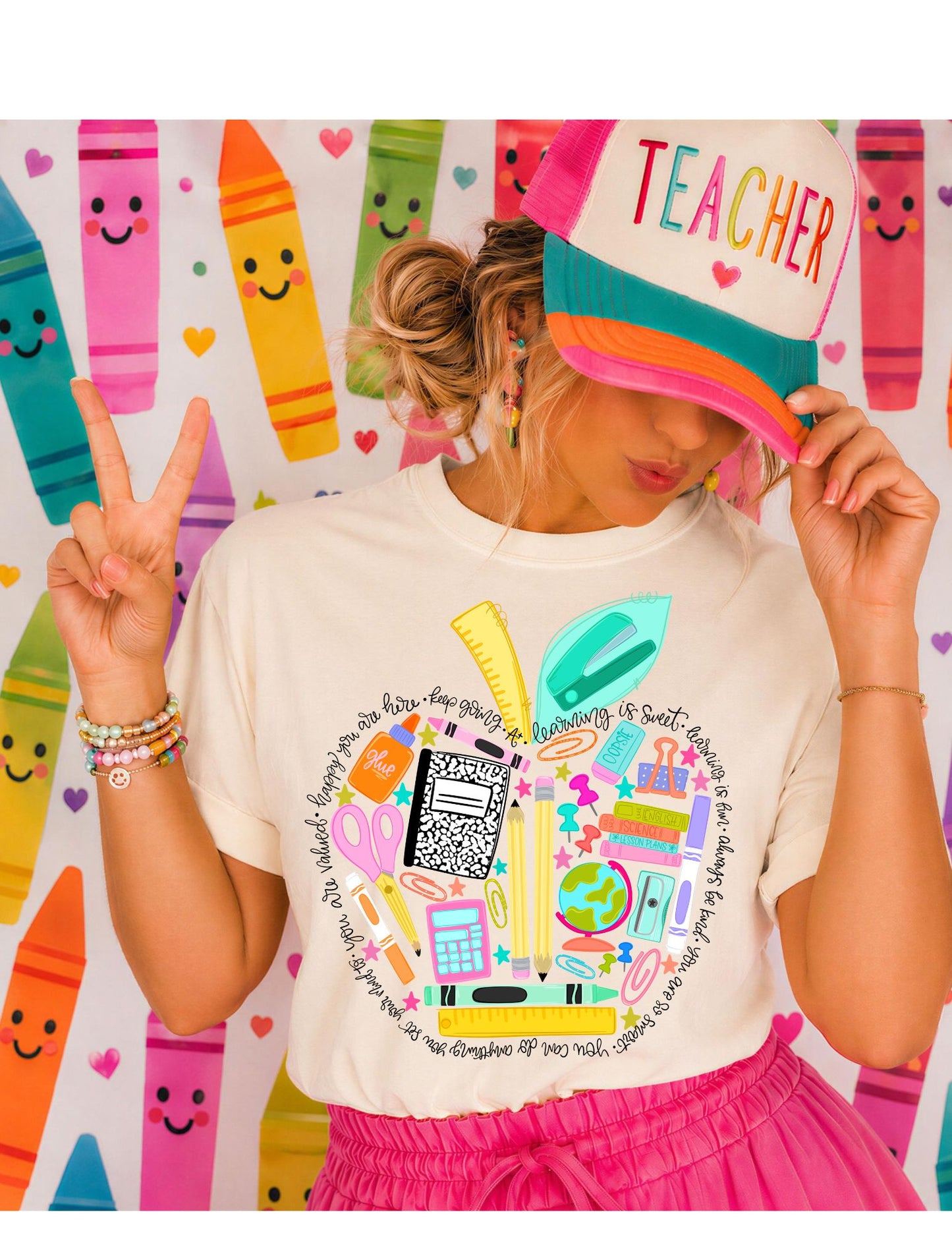 School Supply Affirmations Tee