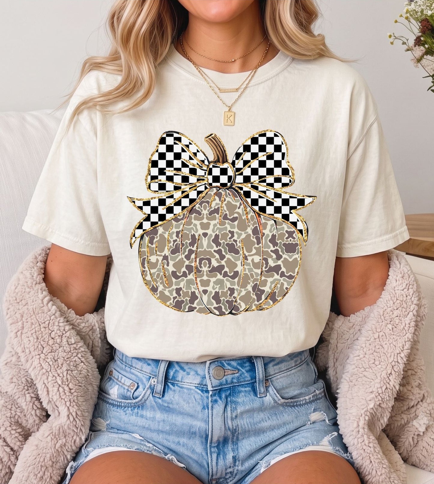 Camo Pumpkin Tee